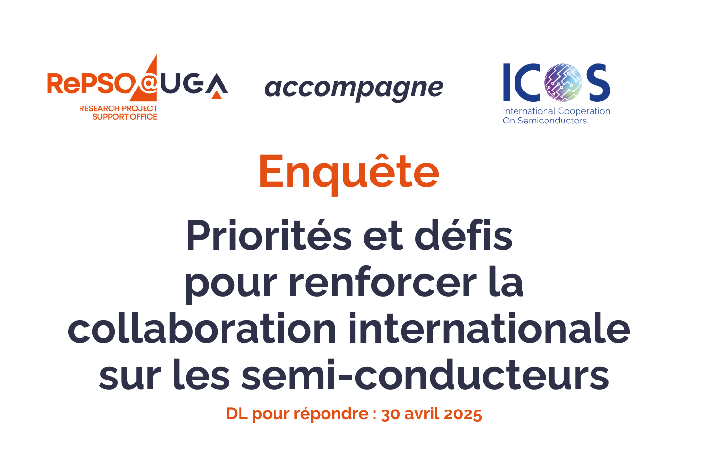 Enquete ICOS collaboration internationale sur semi-conducteurs