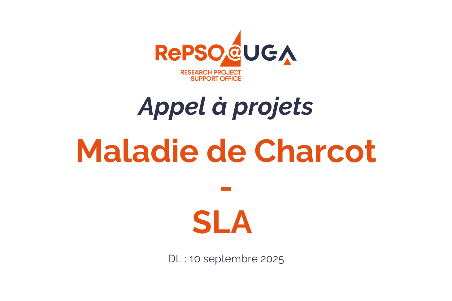 Visuel appel à projet "maladie de charcot"