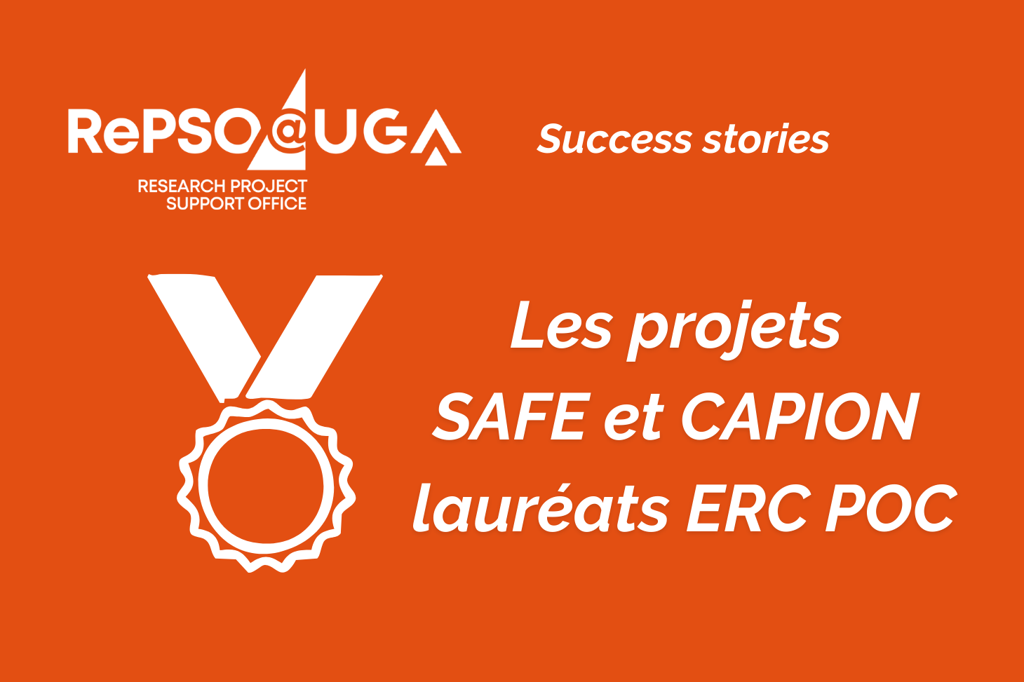 Les projets SAFE et CAPION lauréats de l'appel ERC POC
