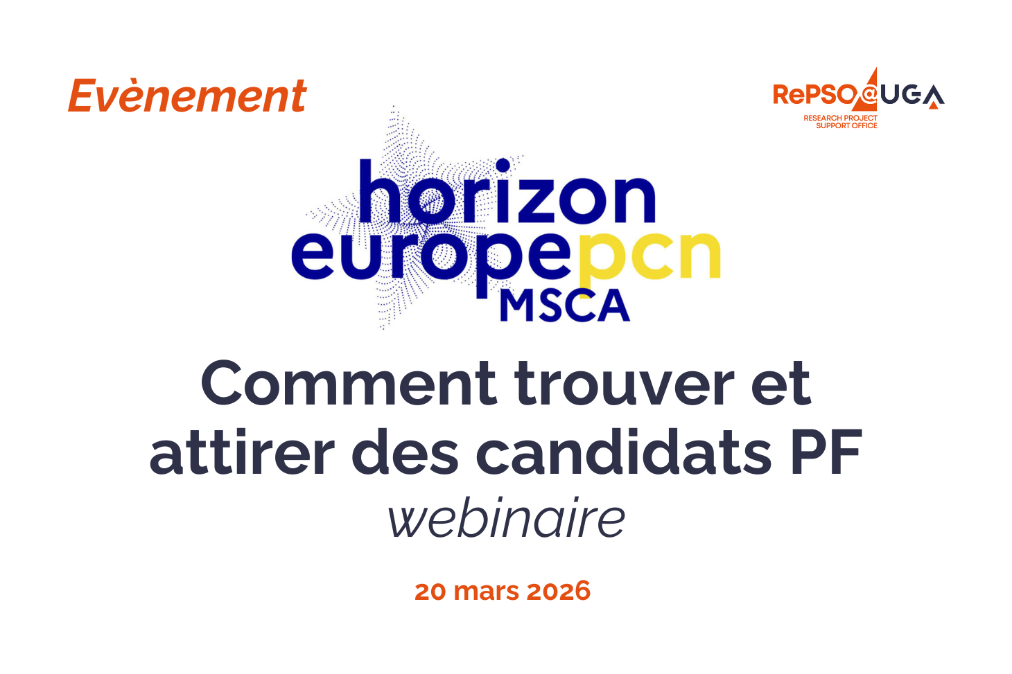 webinaire "Comment trouver et attirer des candidats Postdoctoral Fellowships"?
