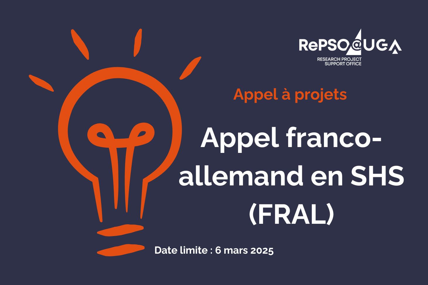 Appel à projets franco-allemand en sciences humaines et sociales (FRAL)