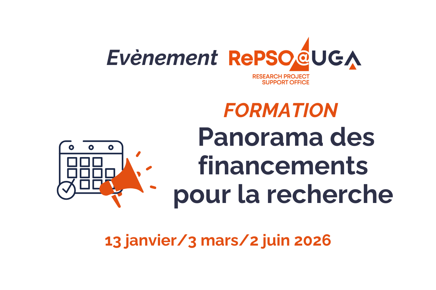 Formation "Panorama des financements pour la recherche"