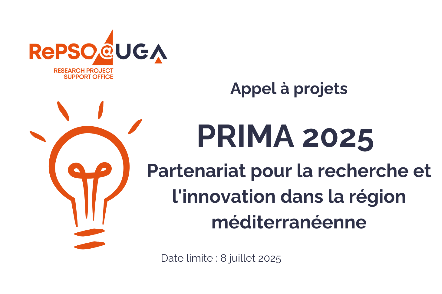 Appel à projets 2025 de l’initiative PRIMA "Partenariat pour la recherche et l'innovation dans la région méditerranéenne"